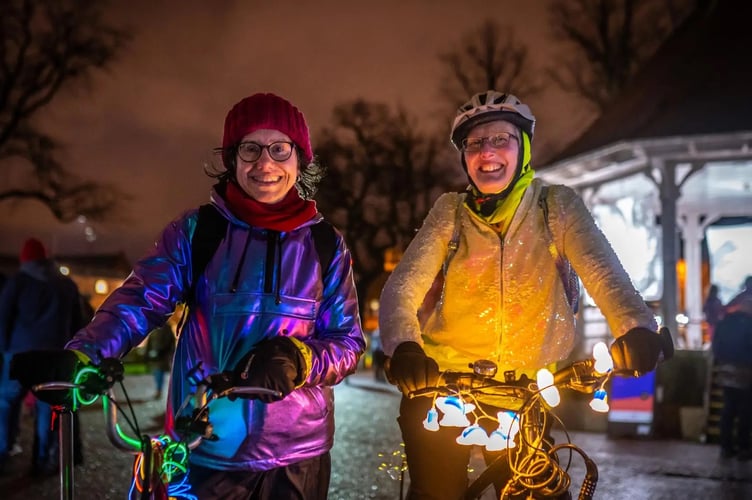 Participants on a previous Glow Ride event.