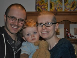 Surrey mum beats cancer twice