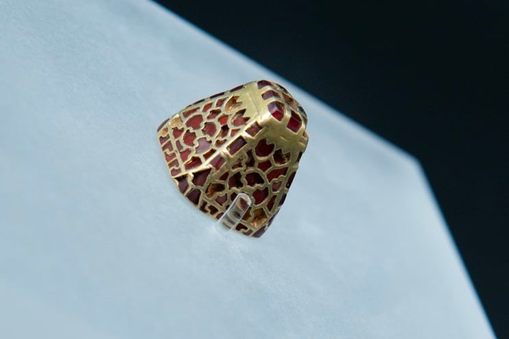 The Anglo-Saxon treasure on display in Chichester.