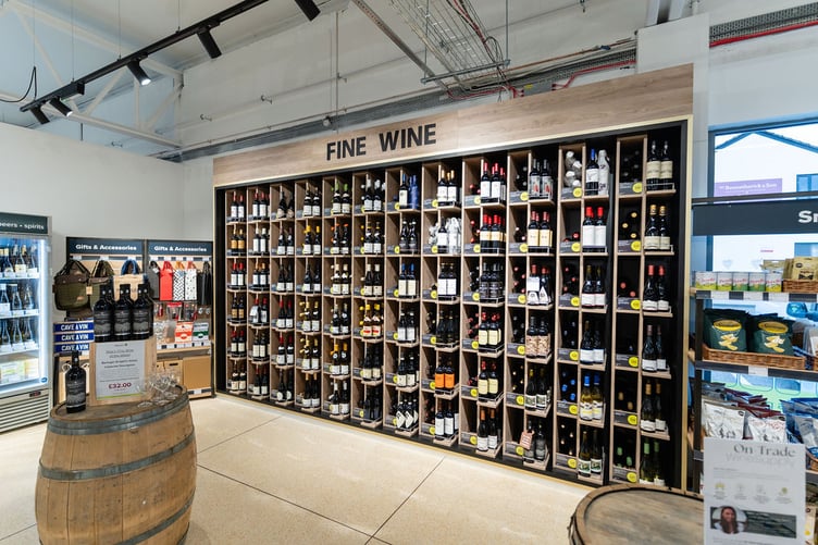 Fine wines inside Truro's new Majestic store