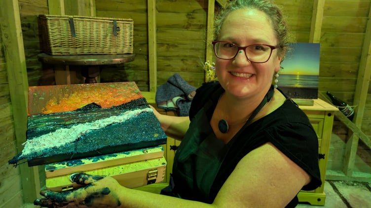 Artist Gemma Lessinger stages workshop (Picture: Warren Wilkins)