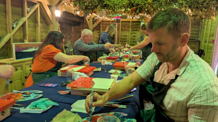 Artist Gemma Lessinger stages workshop (Picture: Warren Wilkins)