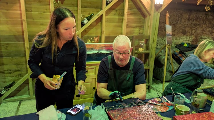 Artist Gemma Lessinger stages workshop (Picture: Warren Wilkins)
