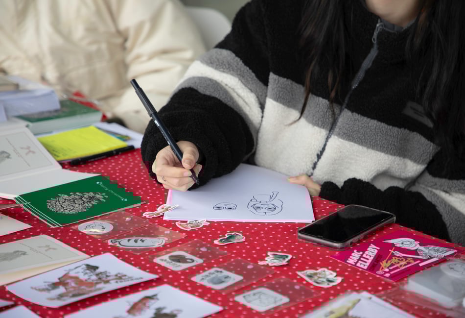 Handmade gifts by emerging makers at local winter market 