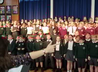 Primary school children believe in the joy of singing at Eggar's