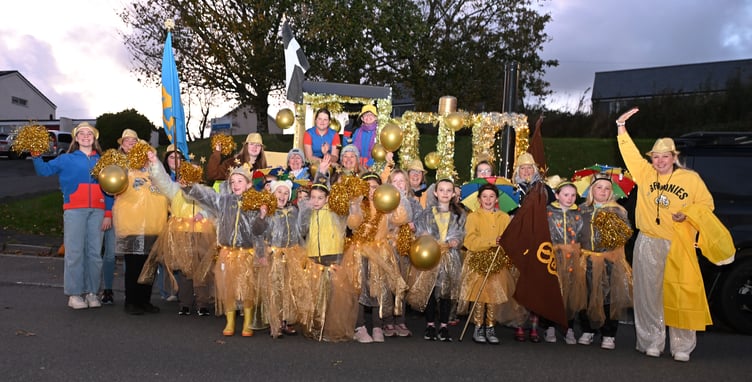 Ready to party through the town are members of the Camelford and District Girl Guiding celebrating 50 years (Picture: Adrian Jasper)
