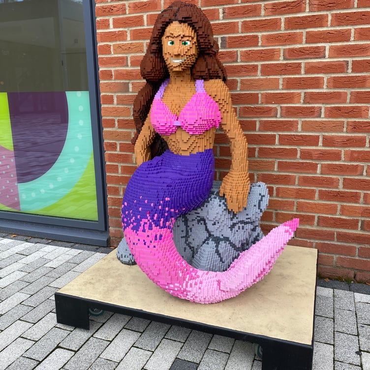 A Lego mermaid at Brightwells.