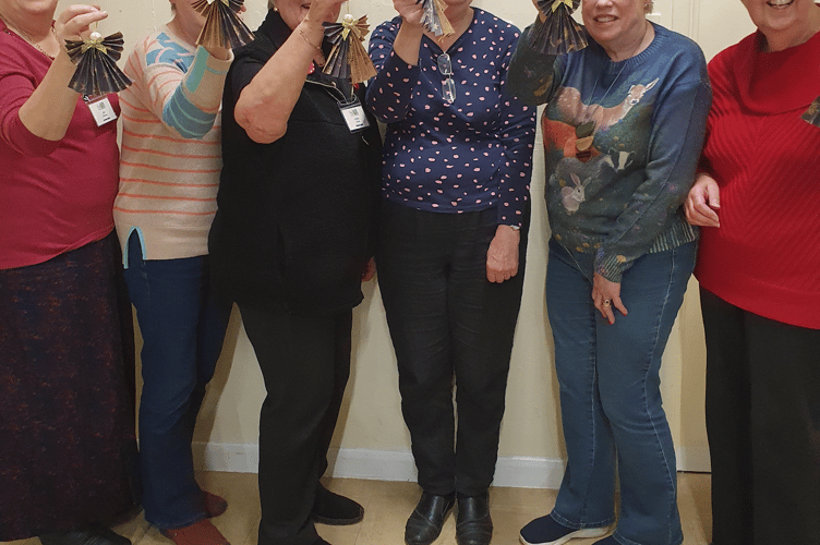 Members of Alton WI crafted Christmas angels at their November 2025 meeting.