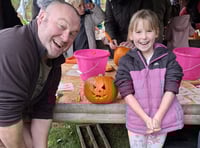 Smashing pumpkins at Badshot Lea Community Garden