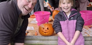 Smashing pumpkins at Badshot Lea Community Garden