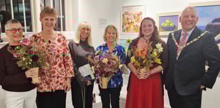 Birthday surprise for Surrey Artist of the Year 2025 Hilary Peat