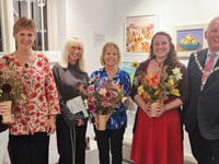 Birthday surprise for Surrey Artist of the Year 2025 Hilary Peat