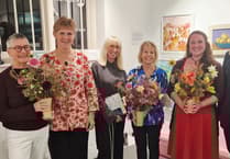 Birthday surprise for Surrey Artist of the Year 2025 Hilary Peat