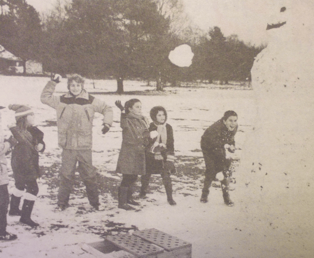 Snowy fun on Butser Hill but traffic chaos all around