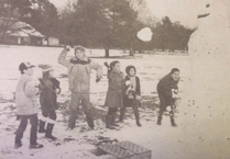 Snowy fun on Butser Hill but traffic chaos all around