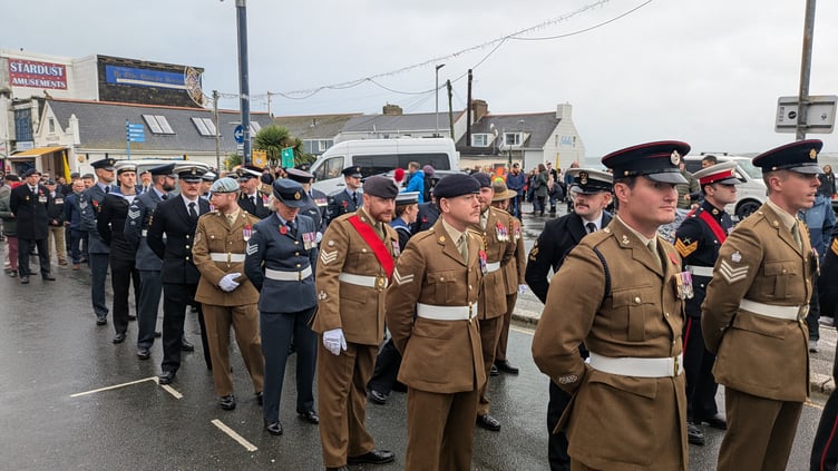 Newquay Remembrance parade 2025 (Pictures: Warren Wilkins)