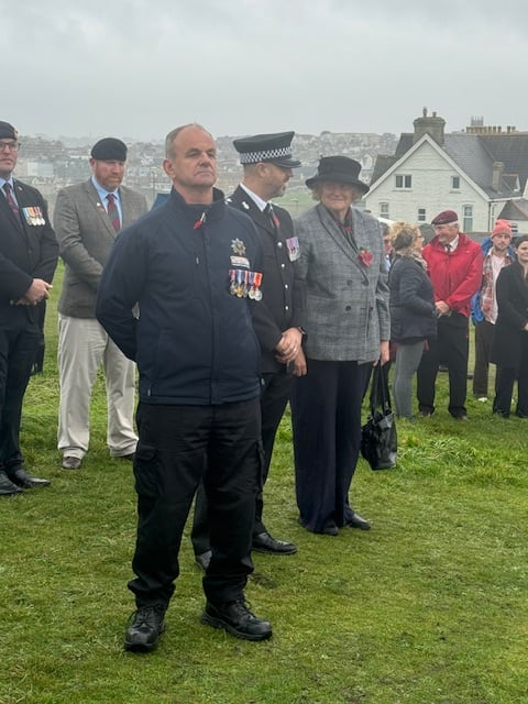 Wreath laying service at Newquay War Memorial for Remembrance Day 2025 (Picture: Gareth Gibby)