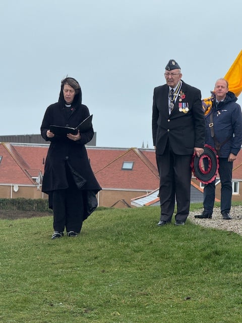 Wreath laying service at Newquay War Memorial for Remembrance Day 2025 (Picture: Gareth Gibby)