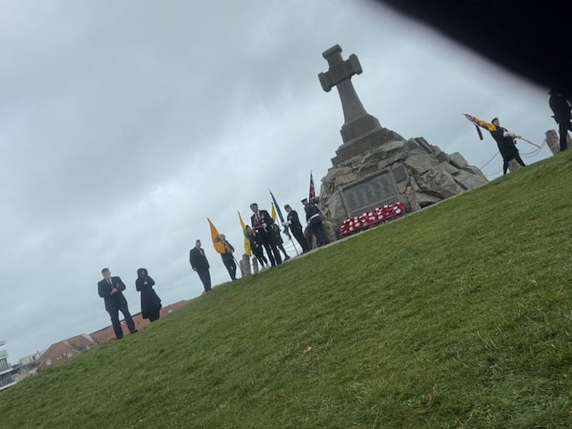 Wreath laying service at Newquay War Memorial for Remembrance Day 2025 (Picture: Gareth Gibby)