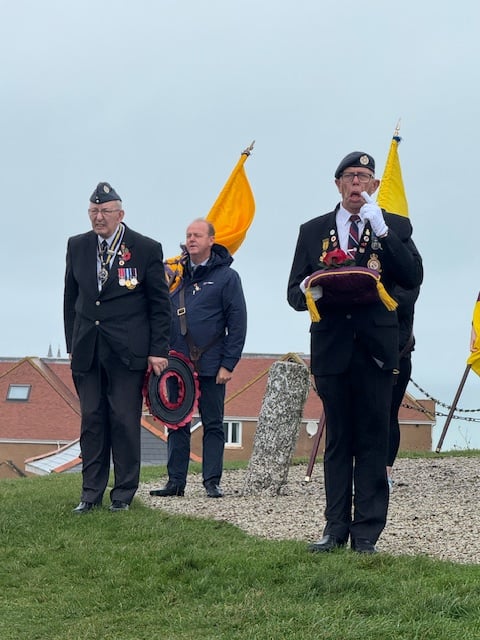 Wreath laying service at Newquay War Memorial for Remembrance Day 2025 (Picture: Gareth Gibby)