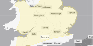 Yellow weather warning for rain issued across Surrey and Hampshire