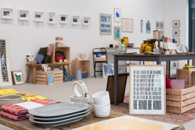 Christmas market pop up in Brightwells Yard