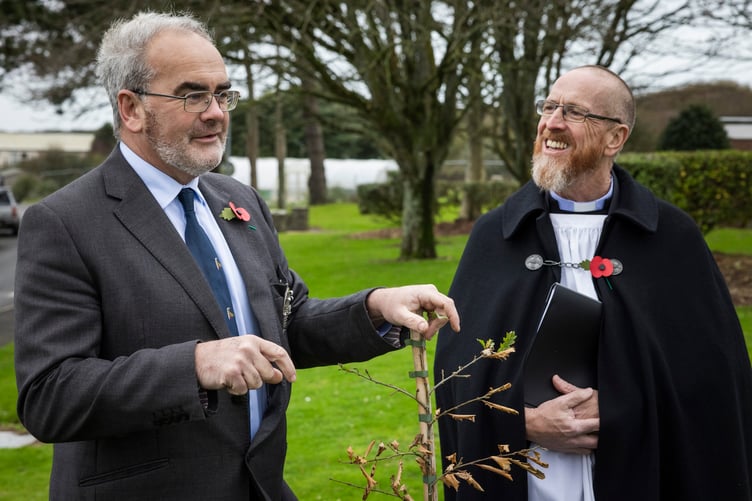 RAF St Mawgan hosted a poignant ceremony to commemorate the 80th year since the end of World War Two (Picture: Cpl Tom Cann RAF)