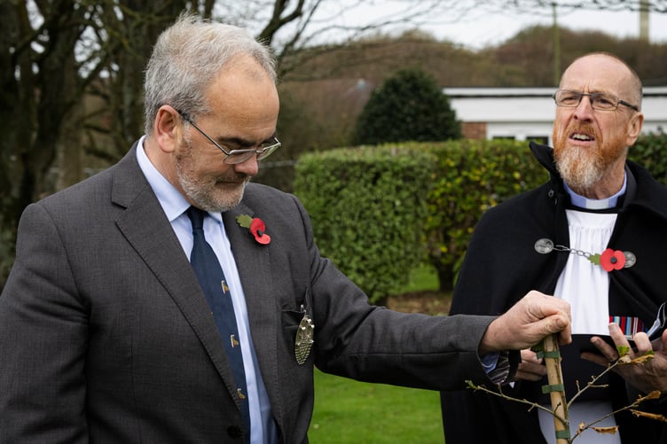 RAF St Mawgan hosted a poignant ceremony to commemorate the 80th year since the end of World War Two (Picture: Cpl Tom Cann RAF)