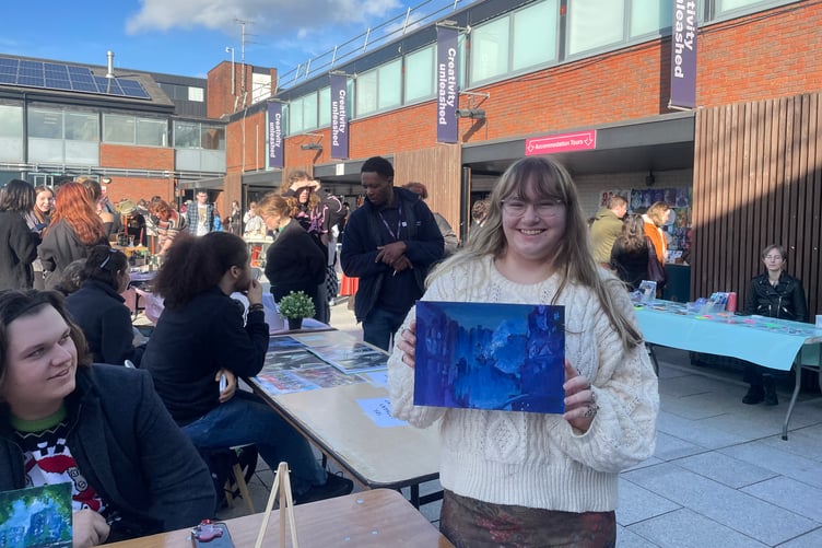 Katie Toner at UCA winter market