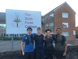 Marathon mates on the run from school