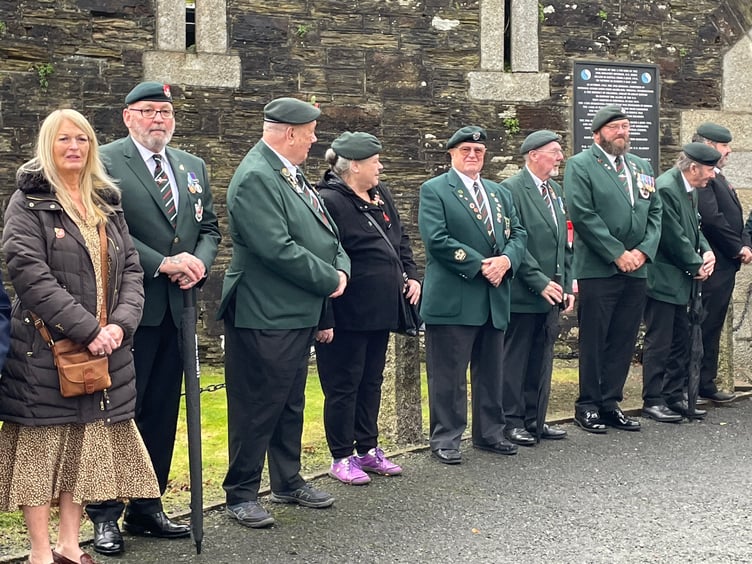 War veterans stand outside the Keep ready for the remembrance day service (Picture: Aaron Greenaway)