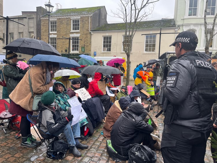 Police were in attendance