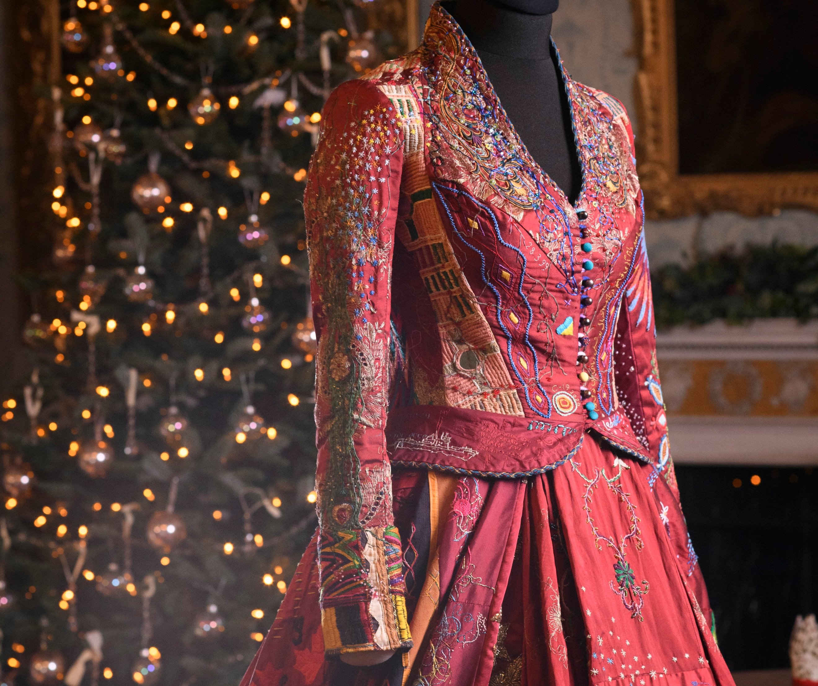 kirstie macleod red dress 380 Artists, 51 Countries, 14 Years: A Community Embroidery Project Connects Women Around the Globe Colossal