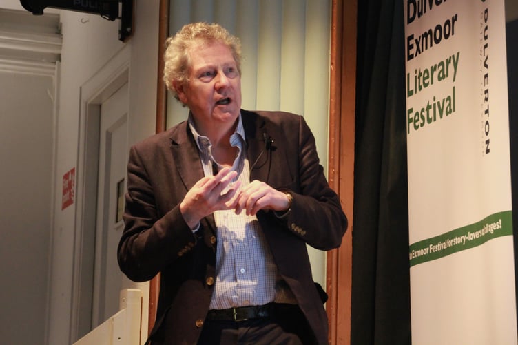 One of the sell-out shows at Dulverton and Exmoor Literary Festival was Andrew Lownie, whose latest book helped to bring down Prince Andrew. PHOTO: George Ody.