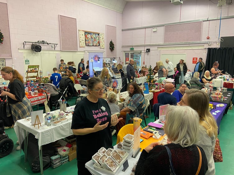 Christmas Fayre shoppers