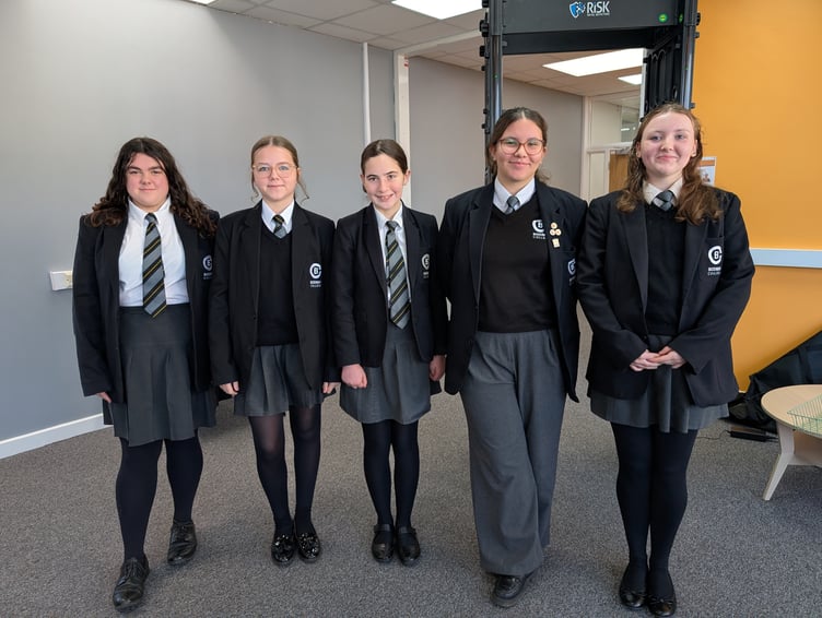 Amy, Summer, Bethany, Lara and Brooke, Bodmin College students, all took part in the event. (Picture: Aaron Greenaway/Tindle)