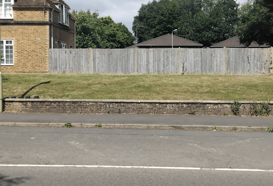 <p>This sloping patch of grass outside Treloar's will be the site of a memorial to its infected blood scandal victims (Photo: Treloar's).</p>