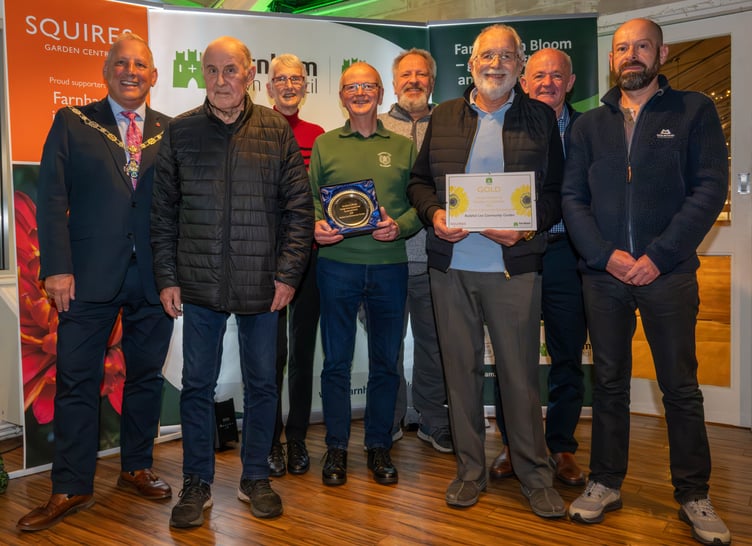 Badshot Lea Community Garden Farnham in Bloom Community Award winners.