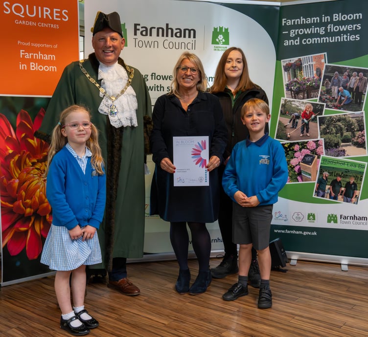St Andrew's Farnham in Bloom winners.