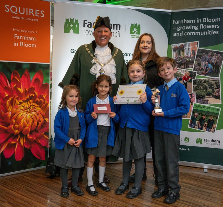 More Highfield South Farnham School Farnham in Bloom Community Award winners.