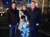 Town bathed in festive cheer at Christmas lights switch-on