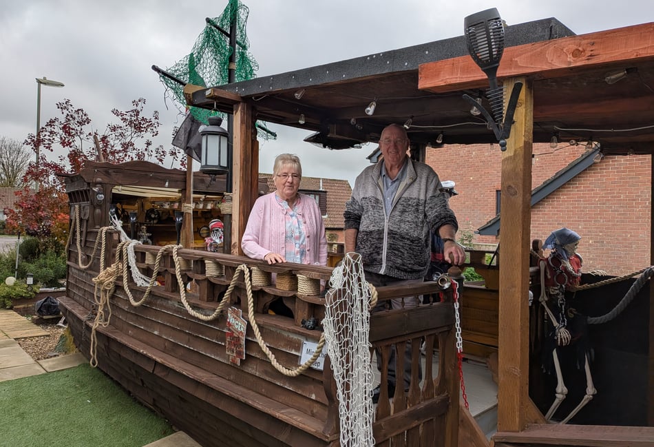 <p>Horndean couple Steve and Lynnette Coombs hope EHDC won't make them walk the plank over their pirate ship.</p>