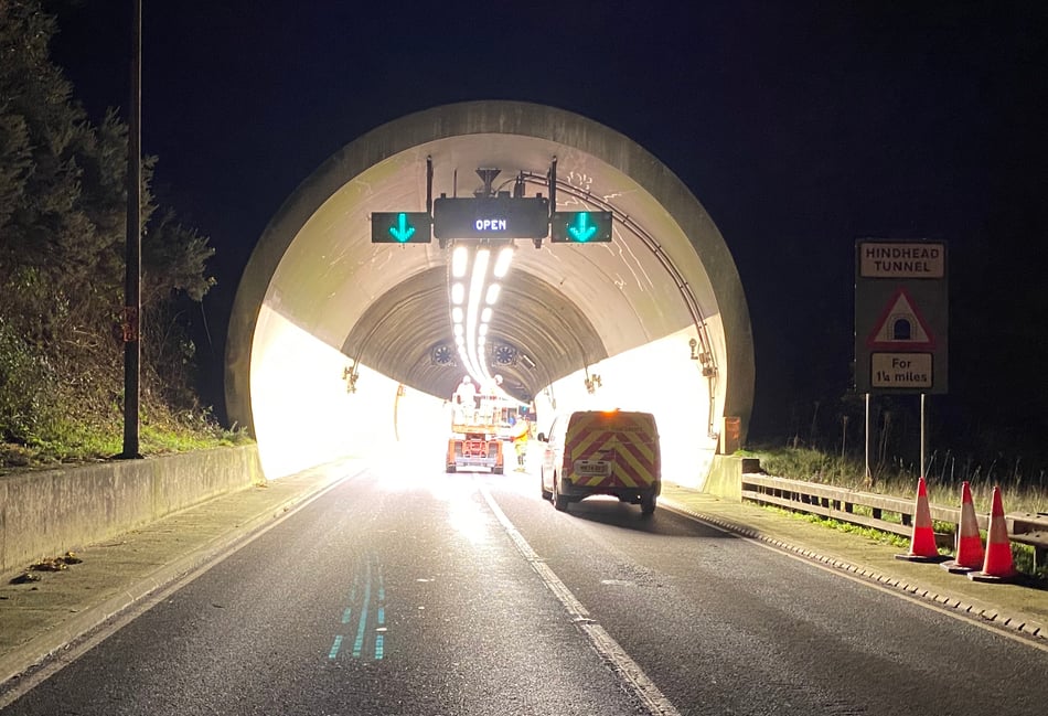 <p>The Hindhead Tunnel.</p>