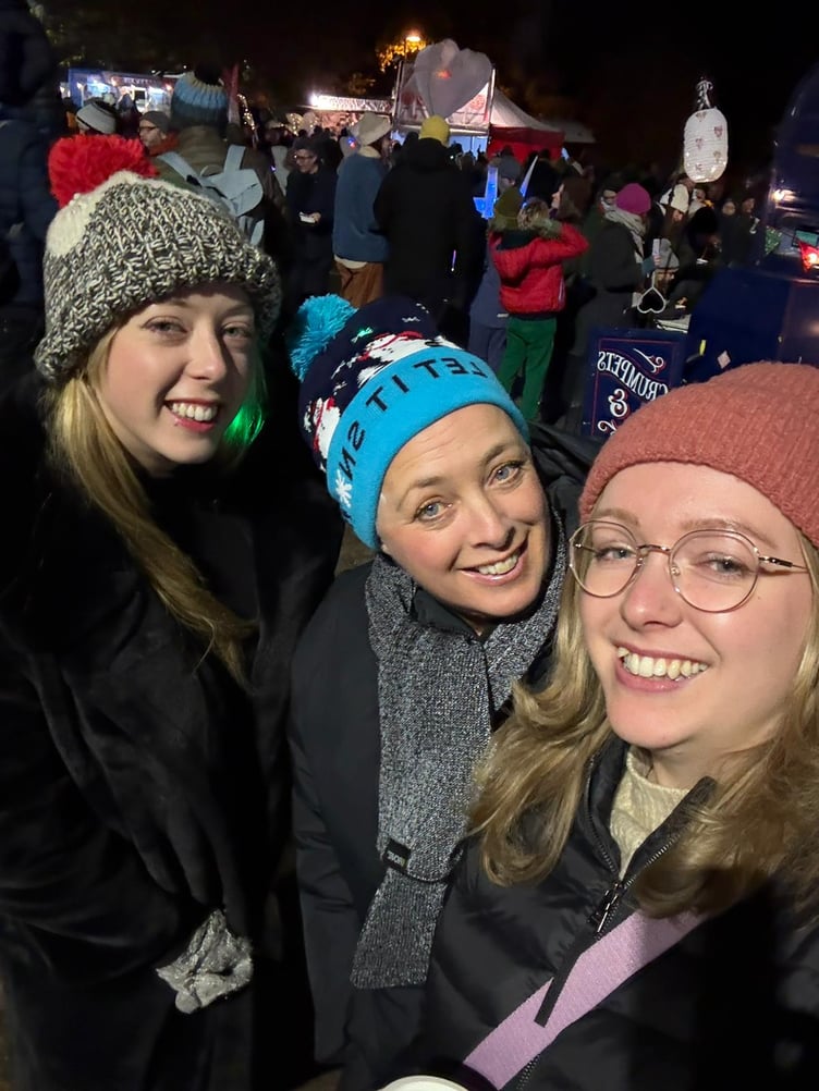 Frome residents enjoying the annual Light Switch On event