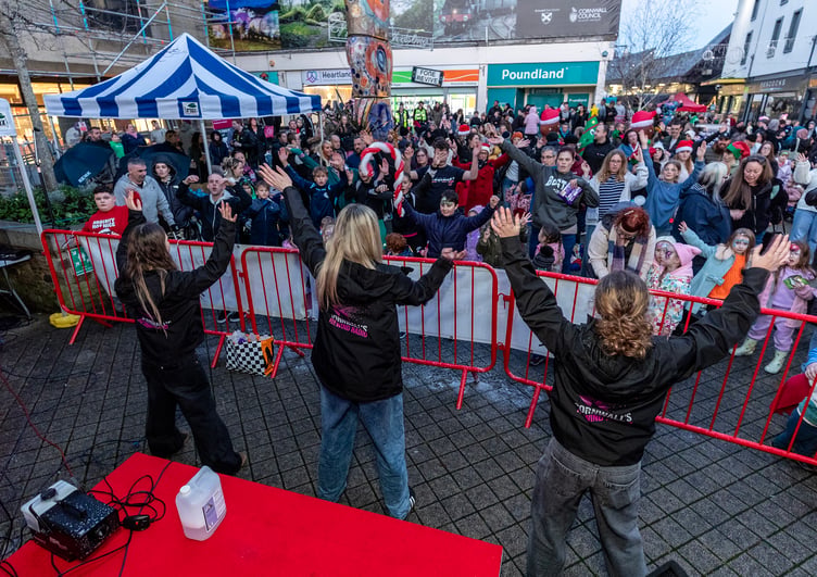 Cornwall’s Rewind Radio entertained the crowds in the centre of St Austell. (Picture: Paul Williams)