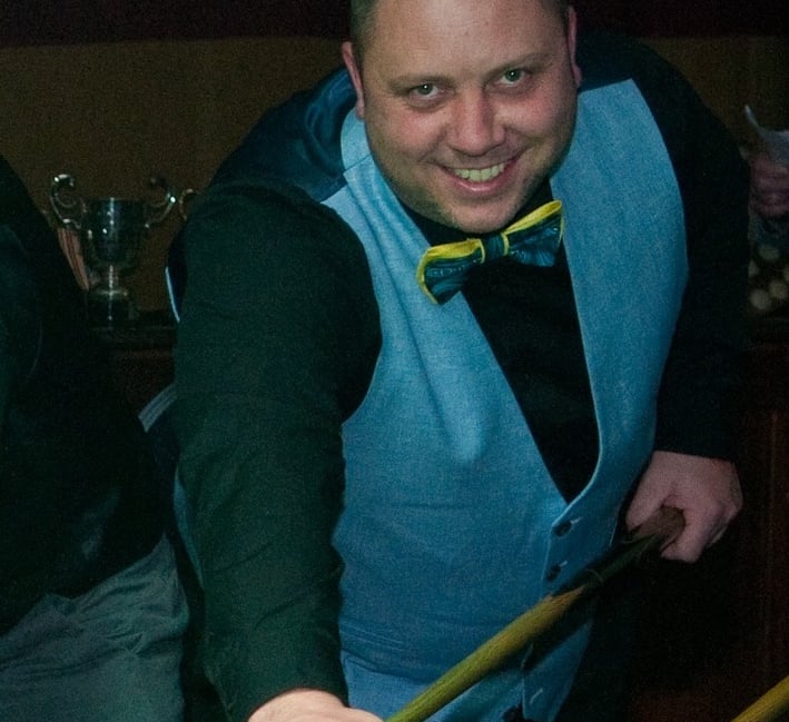 <p>Richard Thompson made a 49 break for Passfield</p>