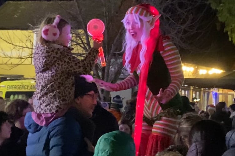 Tall Elf Petersfield Christmas Lights