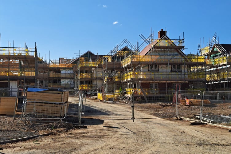 Construction work at Coxbridge, near Farnham.