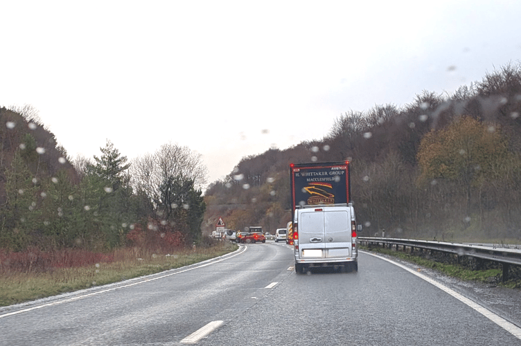 A3 Tesla Accident Butser Cutting Petersfield