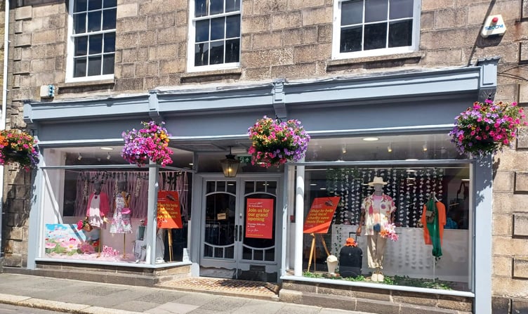 The Cornwall Air Ambulance charity shop in River Street, Truro